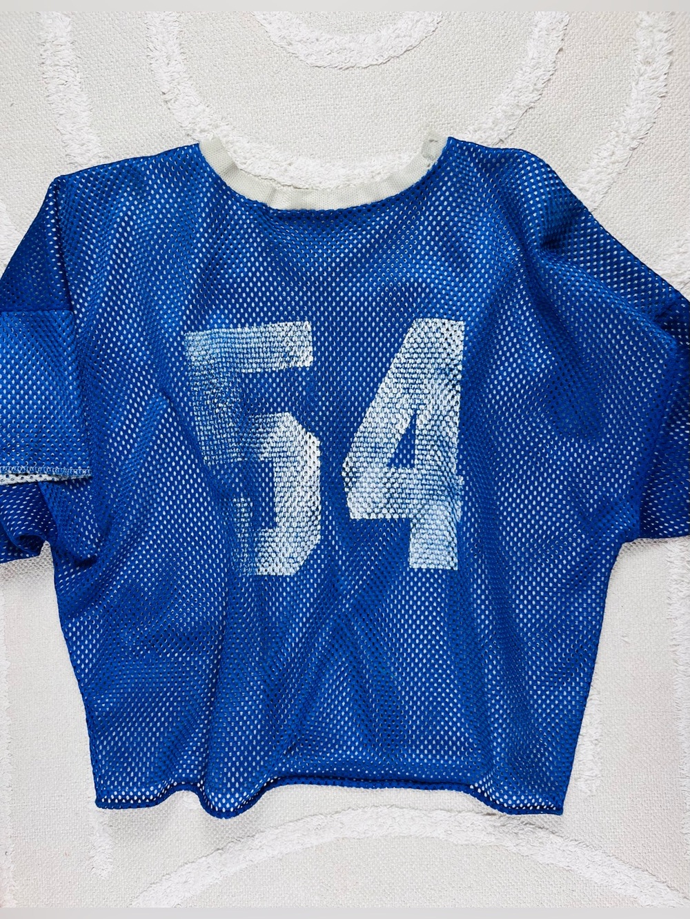 Vintage Football Practice Jersey High School Wolves Reversible– Blue/White – L - Picture 4 of 10